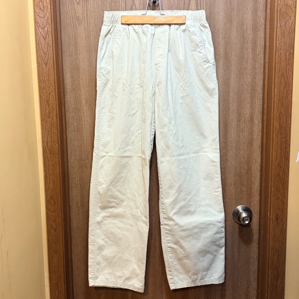 Quiksilver cream/off-white colored casual trousers, Waterman Collection, Size M